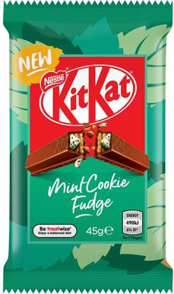 NESTLE KitKat Mint Cookie Fudge Milk Chocolate Imported 45g Bars