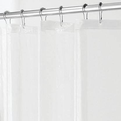 SHAVIN 274 cm (9 ft) Long Door PVC Transparent Curtain (Pack Of 2)