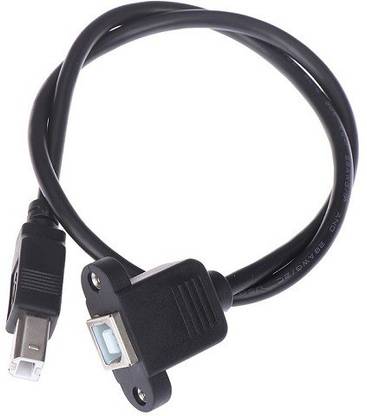 techut Micro USB Cable 0.5 m 50cm USB 2.0 Type B Male to Type B Female Printer Extension Panel Mount Screw Hole cable