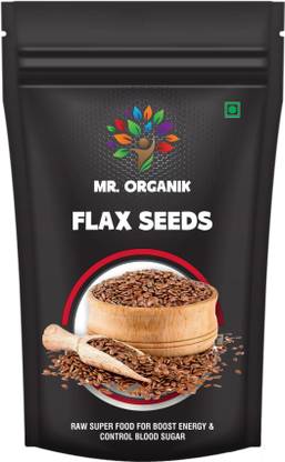Mr Organik Flax Seeds 650Gm - Fibre Rich Alsi Seeds, Premium Raw Flax Seeds for Weight Loss, Diet Snack Pack Of 1 Golden Flax Seeds
