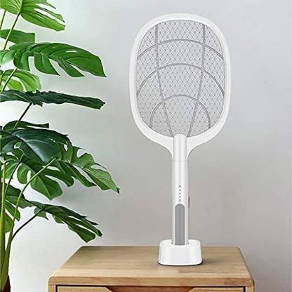 Kwikk 2 in 1 Rechargeable Mosquito Racket with Stand Electric Insect Killer Indoor
