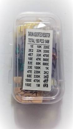 circuitcomponents Resistor Box (Assortment of 150 Resistors and 30 Values)1/4 Watt Fixed Resistor