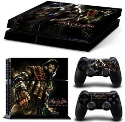Ridhaan Collection BatMan Arkham Knight Design Skin Sticker Decal Vinyl Cover for PS4 FAT Console And 2 Controllers  Gaming Accessory Kit
