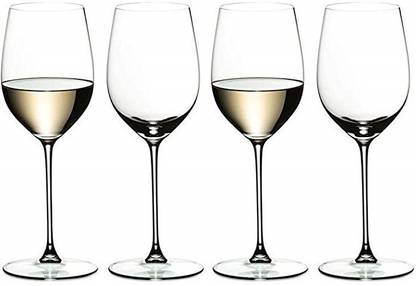 FABEX (Pack of 4) Crystal Long Wine/Champagne Glasses, Clear Glasses, (250ML) (Set Of 4). Glass Set Wine Glass