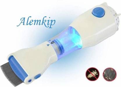 alemkip V Comb AP-0956 Capture 4 Filter Trap Head Lice And Eggs Removed From The Hair,Allergy and Chemical Free Head Lice Treatment, Electrical Head Lice Comb.