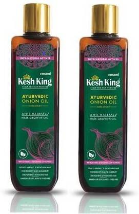 Kesh King Ayurvedic Onion Oil Anti Hair Fall & Hair Growth Oil (Pack of 2 * 200 ML) Hair Oil (400 ml)