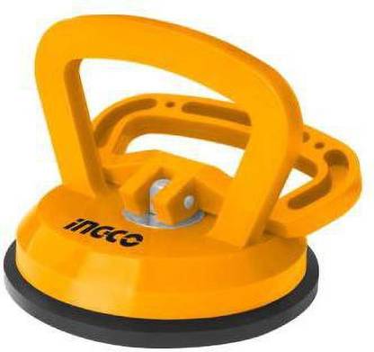 INGCO TOOLS MASTER Heavy Duty 1 Claw Glass Suction Cup Single Pad Sucker Plate Glass Lifter Carrier Remover Quick Tools Home Accessories Capacity 25KG Lever Tool