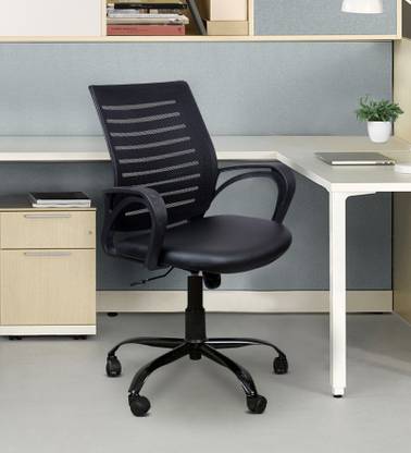 Flipkart Perfect Homes Fabric Office Arm Chair