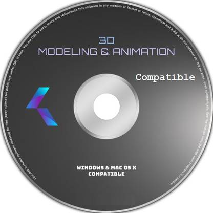 COMPATIBLE K-3D - 3D Modeling & Animation Graphics Studio Design Software CD