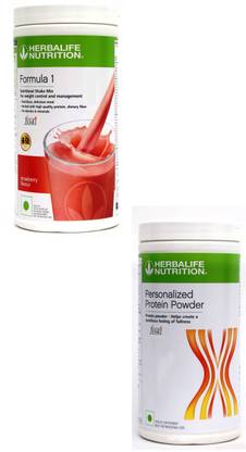 HERBALIFE Formula1 Shake Strawberry Flavor With Personalized Protein Powder 400 Gram Plant-Based Protein