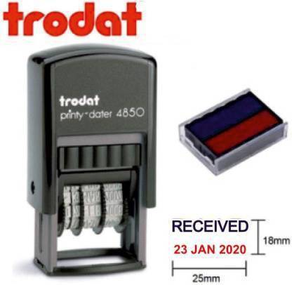 Trodat PRINTY 4850 DATE WITH RECEIVED SELF INKING