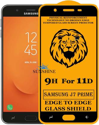SUNSHINE Edge To Edge Tempered Glass for Samsung Galaxy J7 Prime
