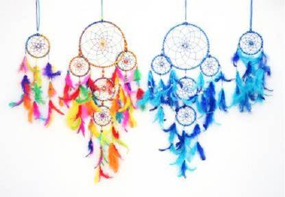 lucky dream crafts Feather, Wood Windchime