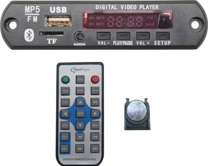 Nktronics MP5 Audio Video Player Decoder Module kit with Bluetooth FM USB AUX & Remote Car Stereo