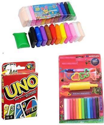 Bal samrat Family Fun Time UNO Cards With Clay Belan Set & Bouncing Clay