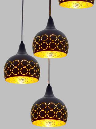 Prop It Up HANGING/Pendant LAMP Light with Rustic Black Metal 5-LIGHT 00930-5 Pendants Ceiling Lamp