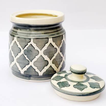 Viktaay Crafts India Ceramic Grocery Container  - 1000 ml