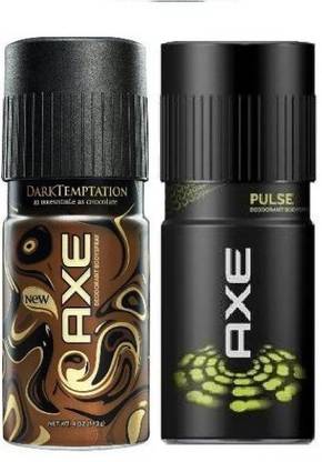 AXE Dark Temptation And Pulse Deodorant Combo (Pack Of 2) Deodorant Spray  -  For Men