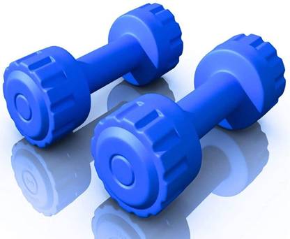 स्टार X 2KG Pair PVC Dumbbells निश्चित वजन डम्बल
