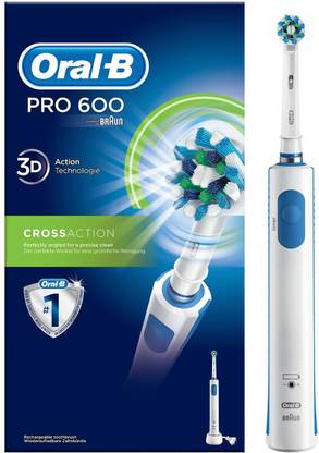Oral-B Pro 600 Cross Action Rechargeable Electric Toothbrush
