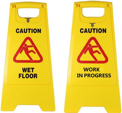 TARGET HYGIENE WET FLOOR, WORK IN PROGRESS Emergency Sign