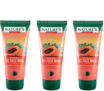 Nature's Pigmentation Removal Perfect Papaya Face wash, 65 ml each (Pack of 3)  (195 ml)-010 Face Wash