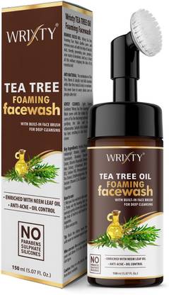 Wrixty Tea Tree Foaming Skin Clearing Normal to Oily Skin  with Tea Tree & Salicylic Acid for Acne & Pimples Face Wash