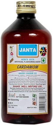 JANTA Cardamom Artificial Food Flavour Essence Dairy Products, Snack Foods, Ice Cream, Soups, Jams, Pickles, Sweets Cardamon Liquid Food Essence