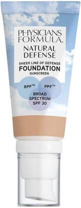 Physicians Formula Natural Defense Sheer Line of Defense Foundation with SPF 30 - Fair