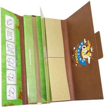 Bongchie MOZO with filter Ultimate Premium Brown Rolling Paper with Filter Tips (Pack of 10) By D.D Enterprise King 13 gsm A4 paper