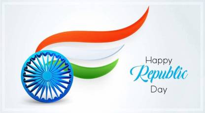 Happy Republic Day Poster Nature Art Wall Painting for Living Room, Bedroom,Drawing Room 3D Poster