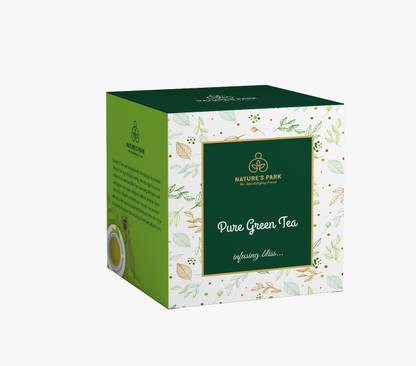 Nature's Park Pure Green Tea - Purest form of Mother Nature, 20 Servings, Brew Well Green Tea Box