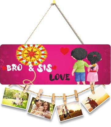 Brothers Creation Bro and Sis Love Beautiful Wooden WAll Hanging For Home