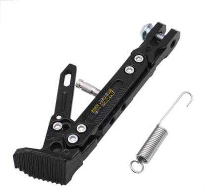 BIKER SHOPPEE UNIVERSAL ADJUSTABLE CNC SIDE STAND FOR MOTORCYCLE AND SCOOTY Bike Side Stand