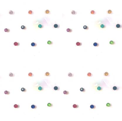 vaishali bindi Multi Stone Size No. 3 forehead Multicolor Bindis