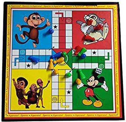 agarwal sports AS_Ludo+Snakes Ladder Party & Fun Board Game