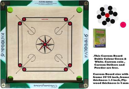 NIMBOLIYA CARROM BOARD Carrom Board Game