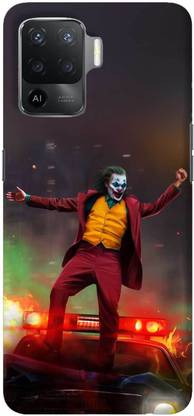 NDCOM Back Cover for OPPO F19 Pro Joker On Cop Car Printed