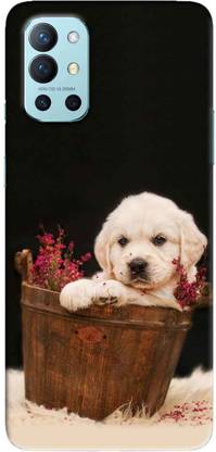NDCOM Back Cover for OnePlus 9R Golden Retriever Dog Printed