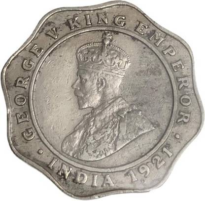Numismatic four anna 1921 rare Modern Coin Collection