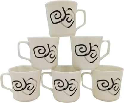 UPC Bone China Exquisite Fine Bone China Ceramics Tea Cups / Coffee Mugs - Set of 6
