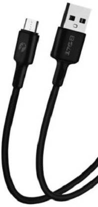 bolte Micro USB Cable 2 A 1 m BCP-04 Single Pin Micro USB Data / Charging Cable (1 m, Black)