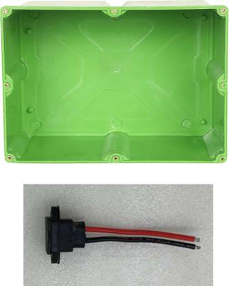 TPENT Plastic Box for Lithium-ION Battery Making Capacity 180 Cells of 18650 (Heavy Plastic Used, Durable)(Battery Box with Connector) Educational Electronic Hobby Kit