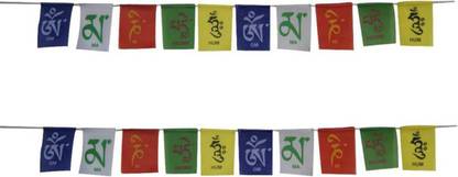 VOILA Tibetan Flag Square Car Window Flag