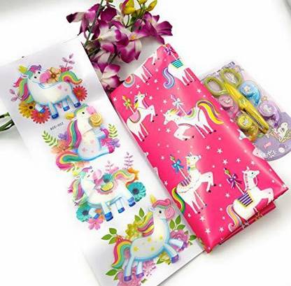 Tera13 unicorn wrapping paper unicorn plastic Gift Wrapper