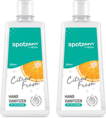 Spotzero by Milton , 500 ml, Set of 2 Hand Sanitizer Bottle