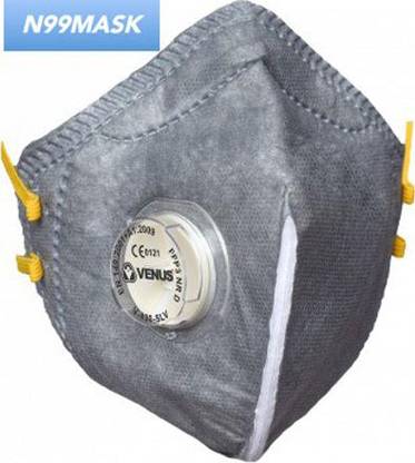 Venus N99 Mask FFP3 Mask Anti Pollution Mask Multi Layer Mask Antivirus Mask Breathable Mask Reusable Mask Washable Mask Grey Mask With Inbuilt Adjustable Nose Clip And Stretchable Loops Respirator Mask For Men Women And Kids Mask Ultrasonic Stitch And Ultra Soft Ear Loops Surgical Fabric Mask Water Resistant, Reusable, Washable