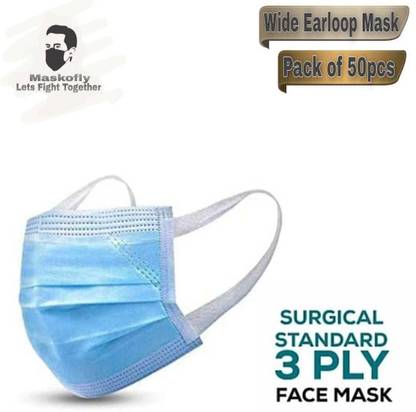 maskofly surgical-china-patty-blue surgical-china-patty-blue-50 Surgical Mask With Melt Blown Fabric Layer