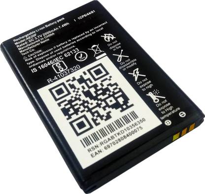 Electofic Mobile Battery For  LYF JIO Phone AE20F, RE20F, RBTSNV3706