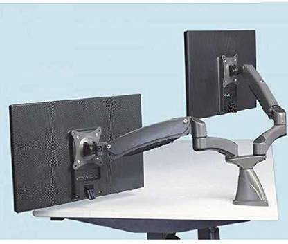 Akmosys Hardware Computer Monitor ARM/Stand - Double Extension ARM (Anthracite) Desk Mount Monitor Arm